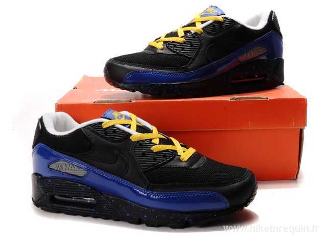 Noir Et Bleu Occasionnels Nike Air Max 90